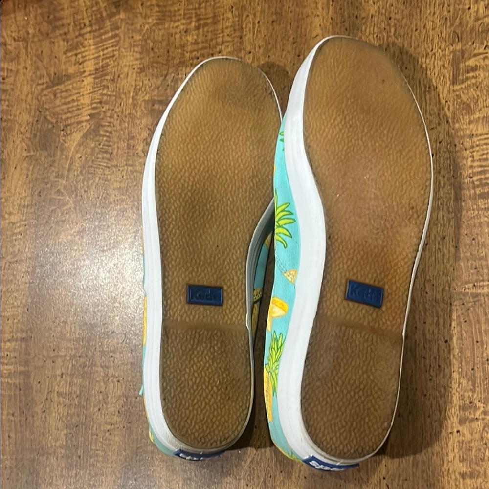 Keds Blue and Yellow Pineapple Print Sneakers - Picture 4 of 7